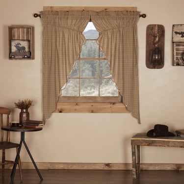 Millsboro Prairie Short Panel Curtain Curtain Scalloped Set of 2 63x36x18 - The Fox Decor
